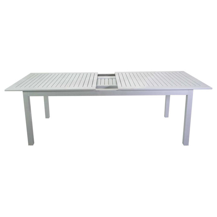 Tavolo allungabile Monterey Vacchetti in alluminio bianco cm150/210x89h75