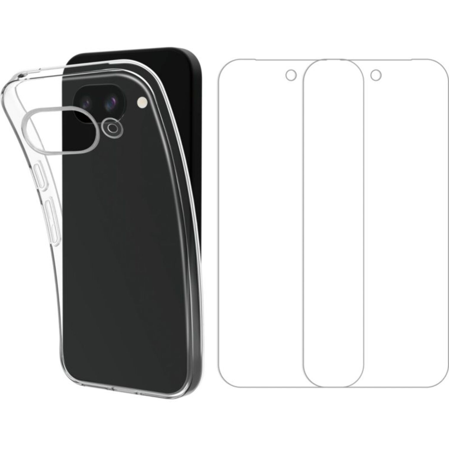 Pack ESSENTIELB Google Pixel 9A coque + verre trempé