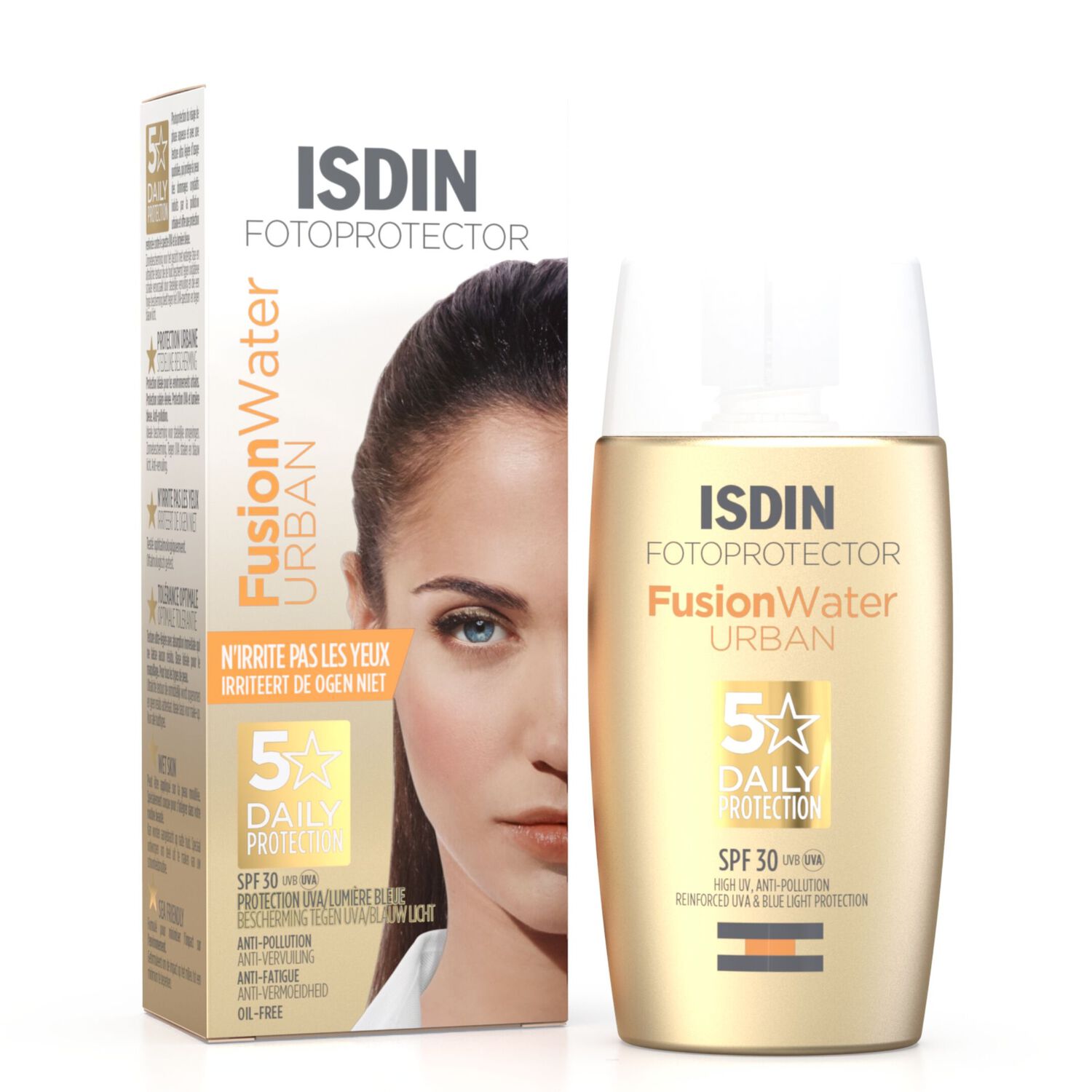 Fusion Water Urban - Crème solaire visage anti-pollution SPF30 50ml