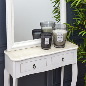 Bougie Parfumee Verre Bulle Gris Fonce