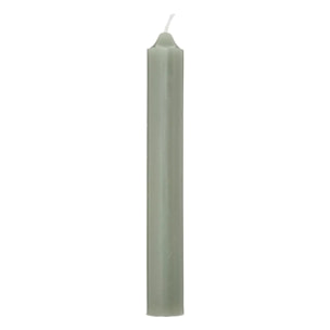 Lot de 10 bougies bâtons vert eucalyptus 45g