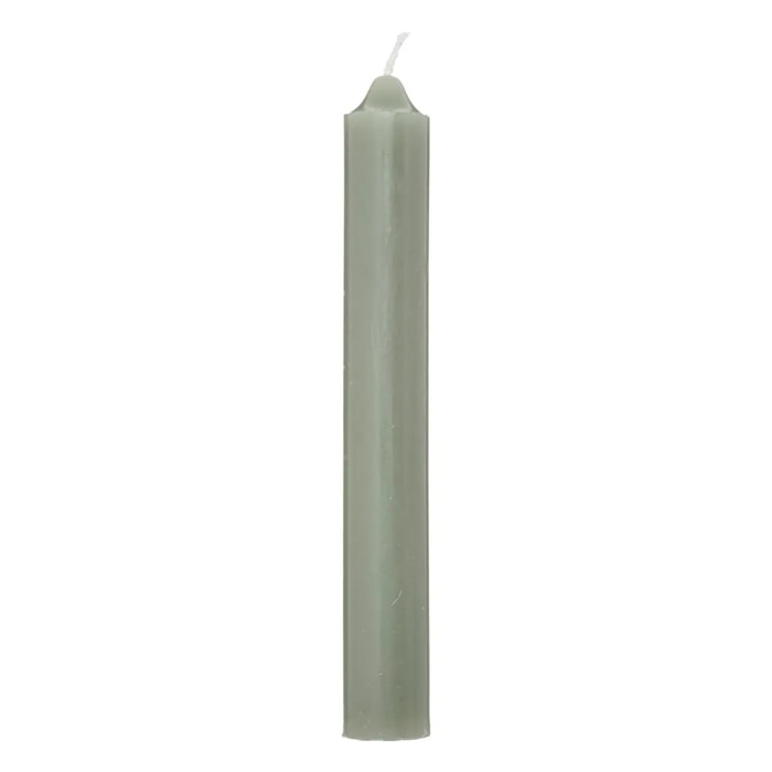 Lot de 10 bougies bâtons vert eucalyptus 45g