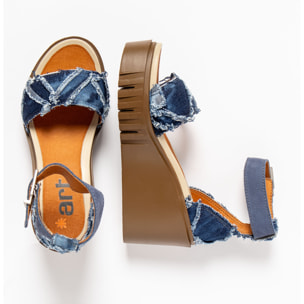 Sandalia de cuña 2085S JEANS OCEAN/ CATANIA color Ocean