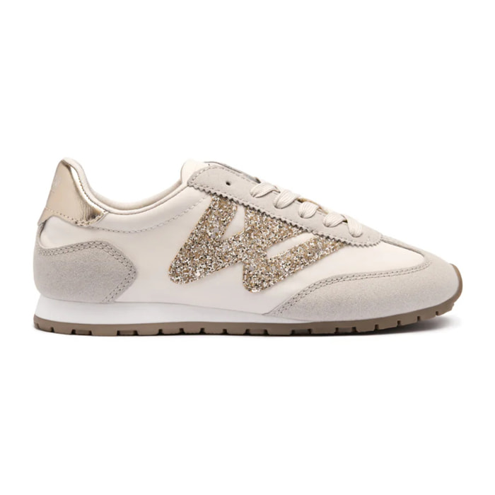 Zapatillas Deportivas Glitter Blanco / Beige B&W