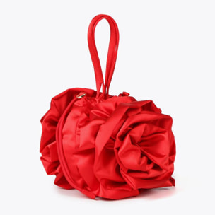 Borsa floreale satin