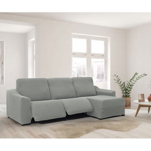 Funda para Chaise Longue derecho (visto de frente ) brazo corto SÚPER ELÁSTICA con RELAX modelo HELENA