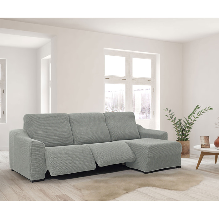 Funda para Chaise Longue derecho (visto de frente ) brazo corto SÚPER ELÁSTICA con RELAX modelo HELENA