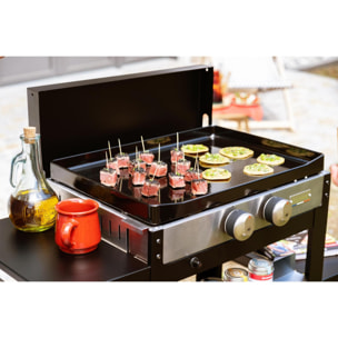 La Plancha Francaise Gaz 250 Duo Edition (Chariot Et Couvercle Inclus) - LE MARQUIER
