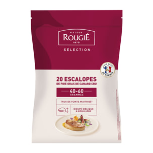 20 Escalopes de Foie gras 40/60g surgelées