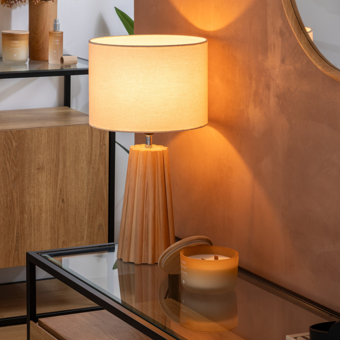 Lampe à poser "Adon" beige H53cm