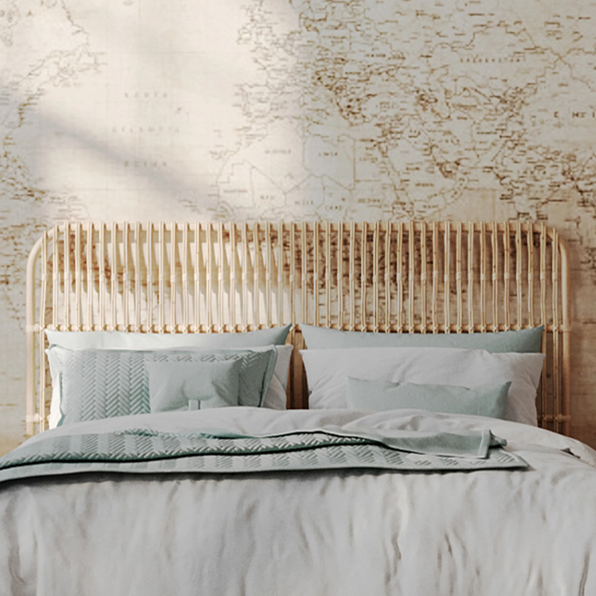 Tête de lit en rotin naturel 140 cm - Morphée