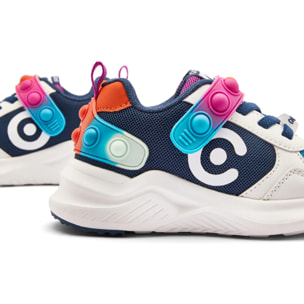 Zapatillas Deportivas Niños Autoadherente Pop Logo Azul Marino