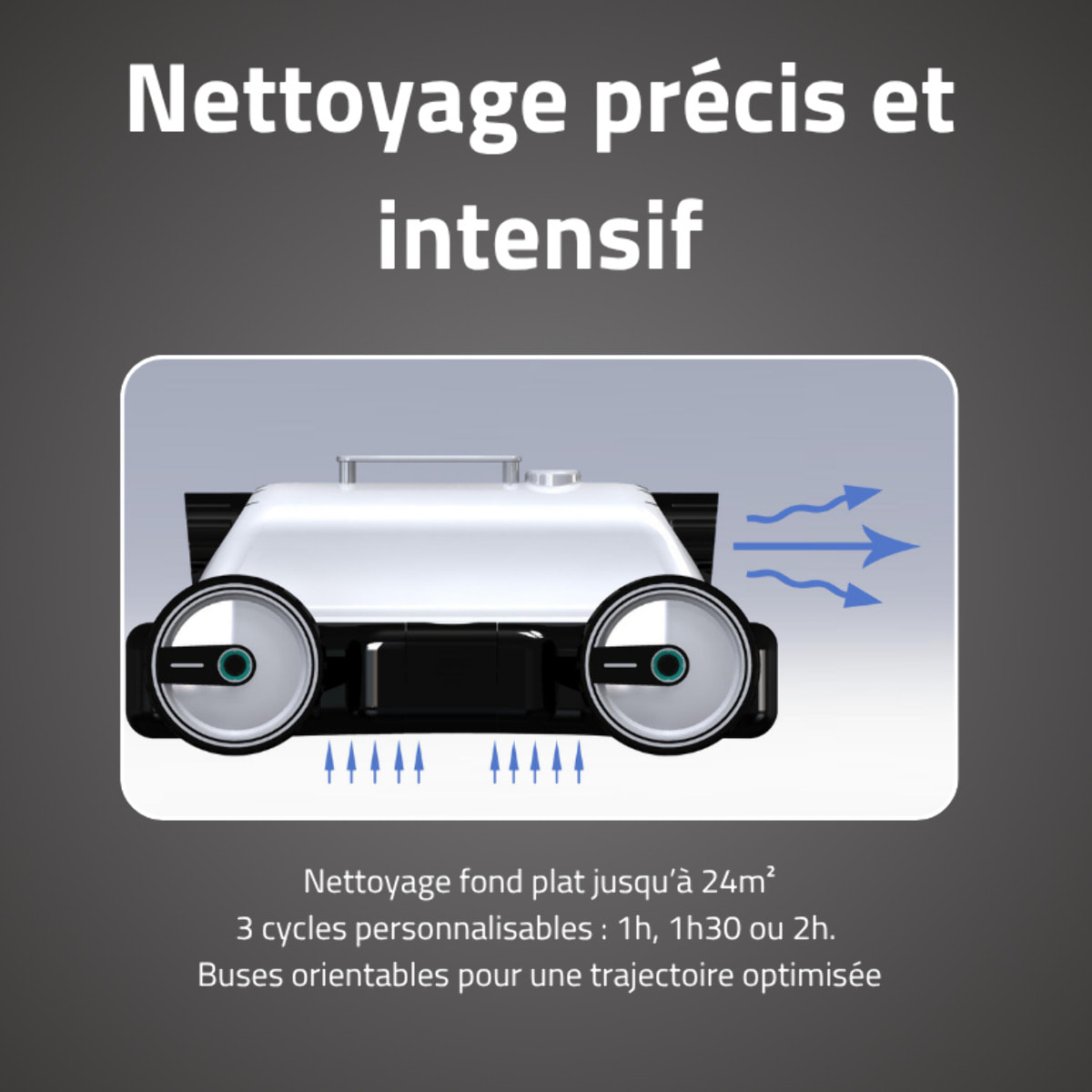 Bestway Robot piscine Mia nettoyage fond plat 24 m² max