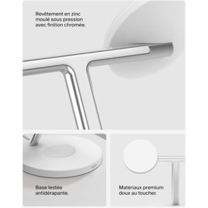 Chargeur induction BELKIN 15W Boost Charge Pro 3en1 Qi2 Blanc