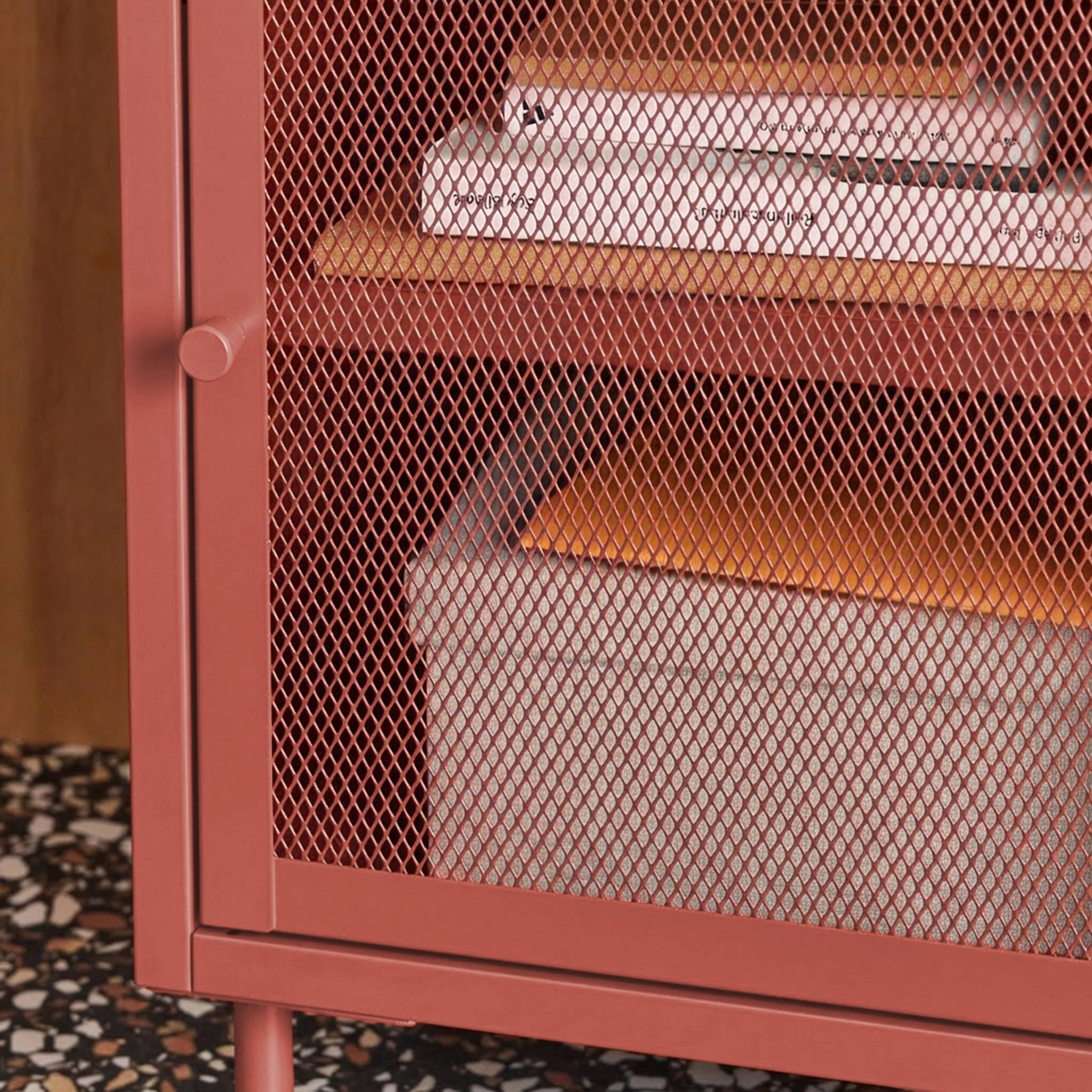 Table de chevet industrielle métal 1 porte (lot de 2) OHIO