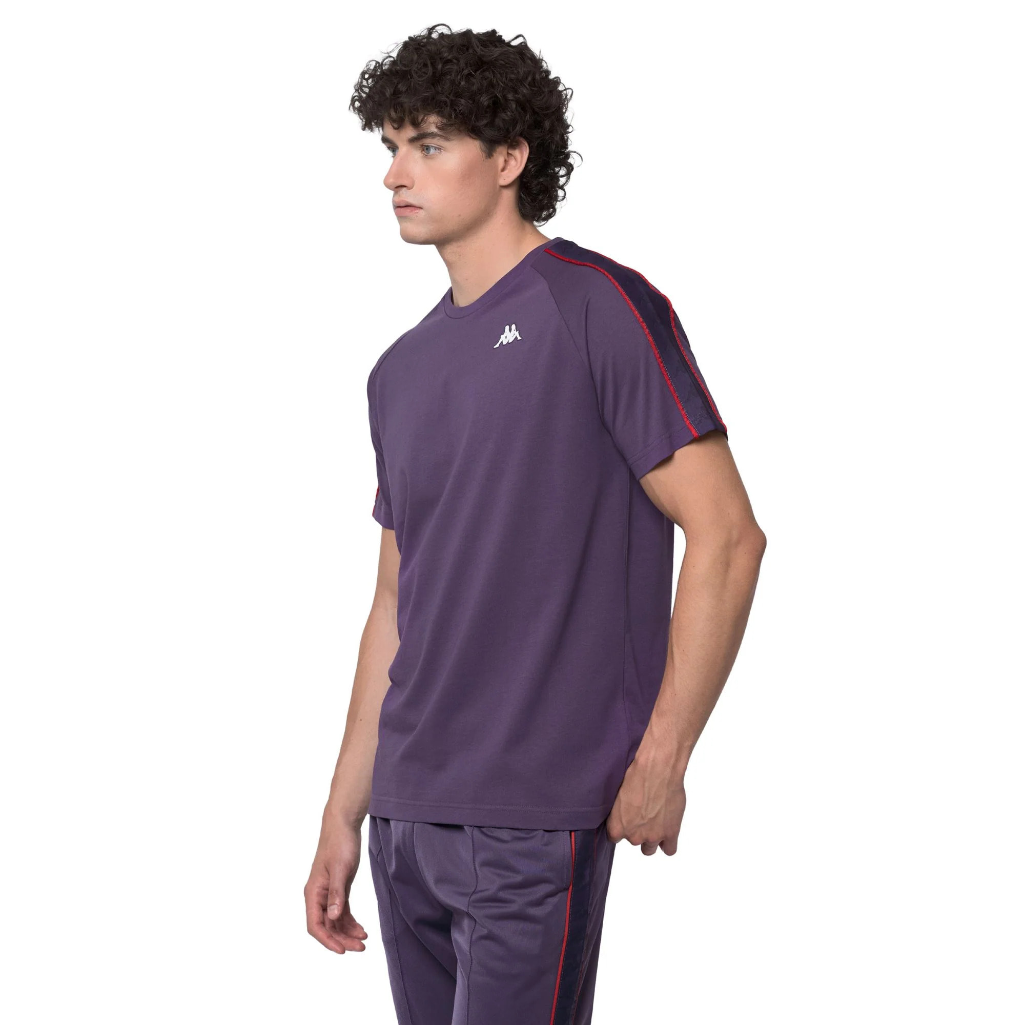 Kappa - T-Shirts & Top Uomo Viola - 222 Banda Coen Slim