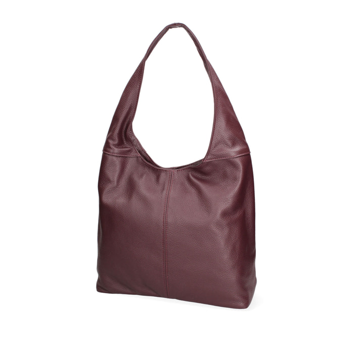Borsa a sacca  da donna In Vera pelle Made in Italy 39x55x13 cm