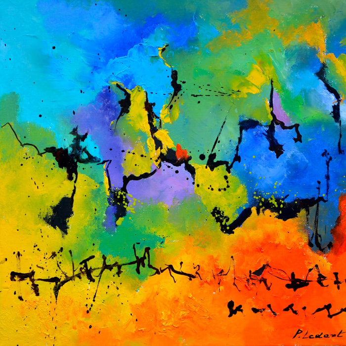 Tableau abstrait deco blue limit Tableau plexiglas