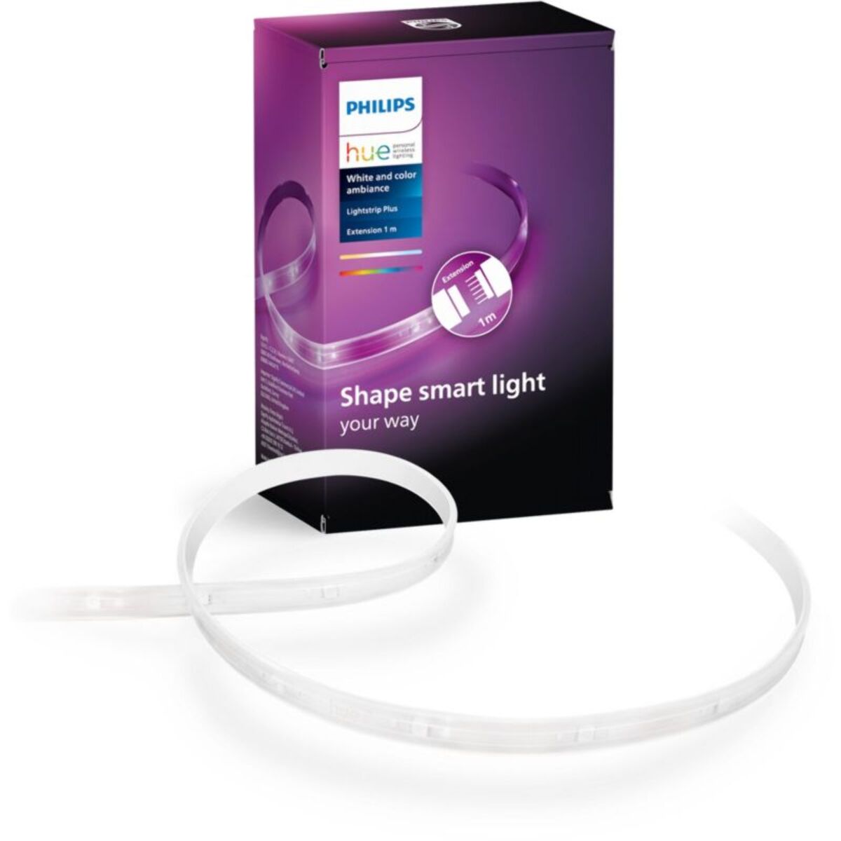 Bandeau LED PHILIPS HUE W&C LightStrip extension 1M