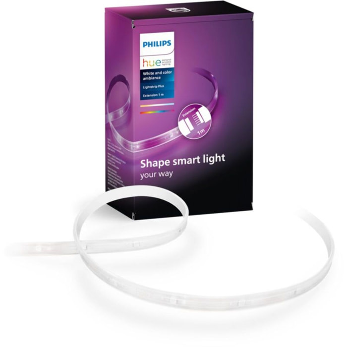 Bandeau LED PHILIPS HUE W&C LightStrip extension 1M