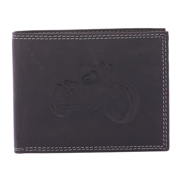 Portafoglio  da uomo In Vera pelle Made in Italy 9,5x12,5x2,5 cm