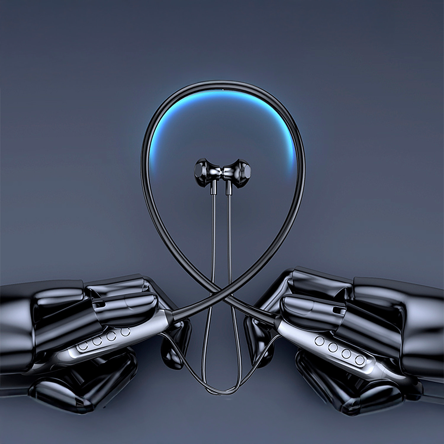 Cuffie M-518 con Bluetooth 5.3 e display digitale con inserimento di scheda.