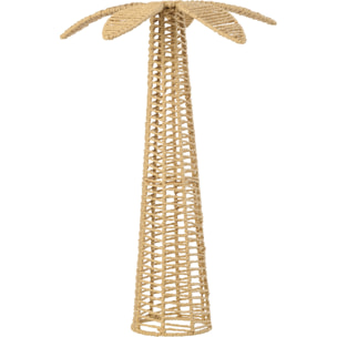 J-Line Palmier décoratif - métal/papier - naturel - large