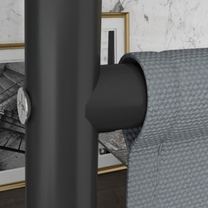 Panneau brise-vue paravent extérieur sur roulettes - autoportant - dim. 183L x 30l x 181H cm - gris