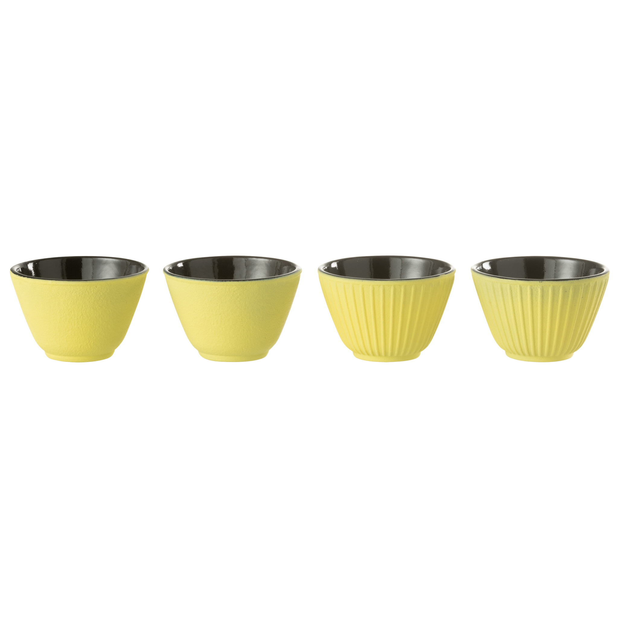 J-Line tasse - métal - jaune - 2 boîtes de 2 pcs