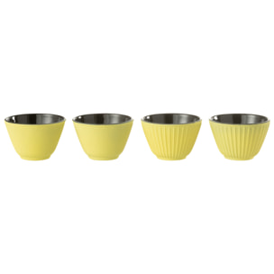 J-Line tasse - métal - jaune - 2 boîtes de 2 pcs