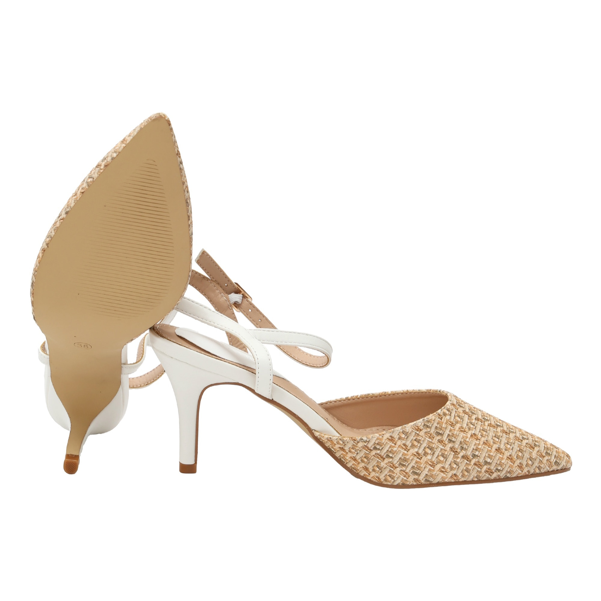 Decolletè con cinturino regolabile - tacco 8,5 cm