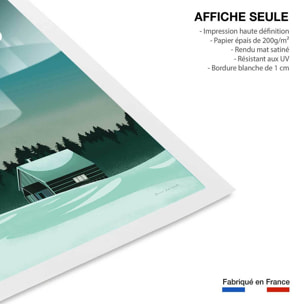 Affiche voyage Laponie Finlandaise Affiche seule