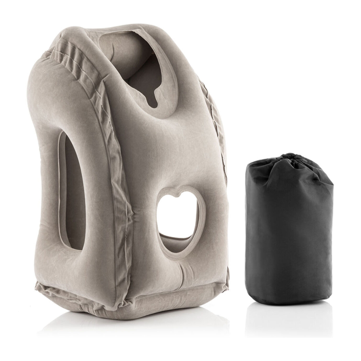 Cuscino da Viaggio Gonfiabile Frontale Snoozy InnovaGoods