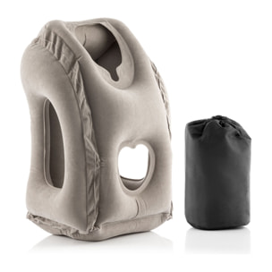 Cuscino da Viaggio Gonfiabile Frontale Snoozy InnovaGoods