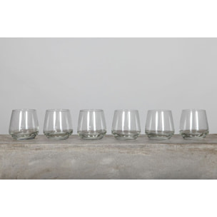 Lot de 3 gobelets 34cl en verre FLORENCE