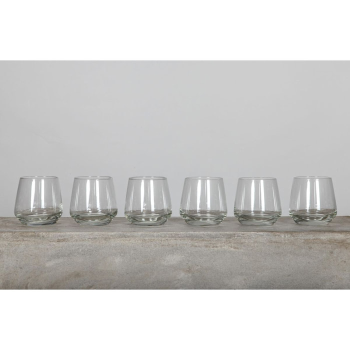 Lot de 3 gobelets 34cl en verre FLORENCE