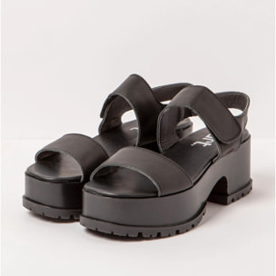 Sandalias con tacón 1829 NAPPA BLACK/ MANCHESTER color Black