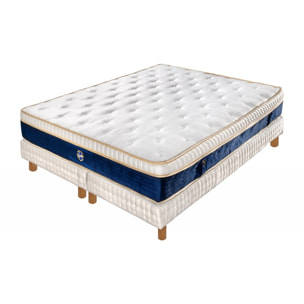 ENSEMBLE Empire - Matelas 2 Places + 2 Sommiers