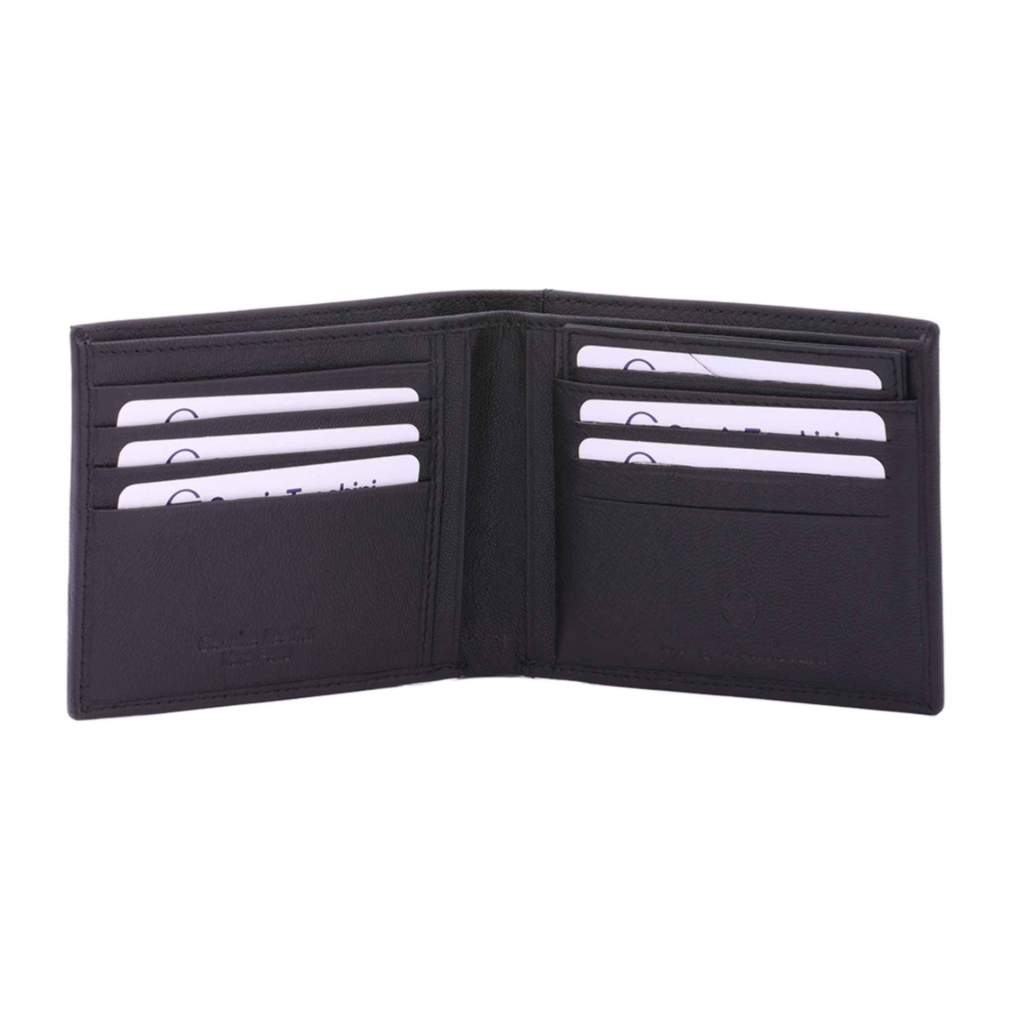 Portafoglio uomo in vera pelle - Modello False - Casual - 10.0 x 12.5 x 2.0 cm