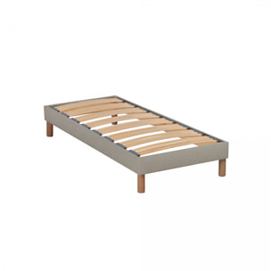 Sommier en Kit Lino 1 place | Beige