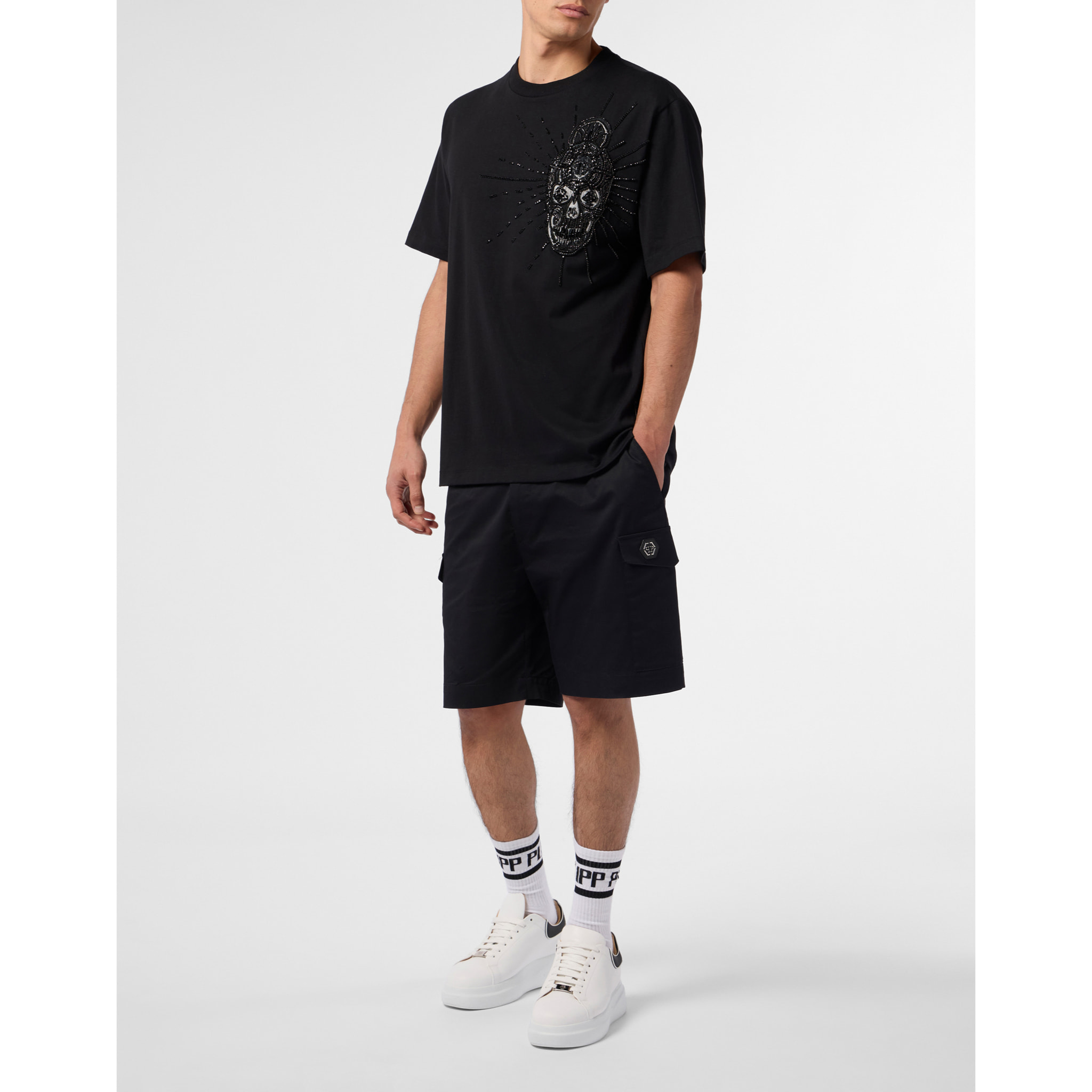 PHILIPP PLEIN T-shirt girocollo a maniche corte SKULL