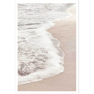 Poster rivage rose Affiche seule