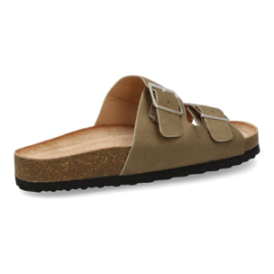 Sandalia Plana de Mujer, con Planta de Anatomica de Bio, y Hebillas