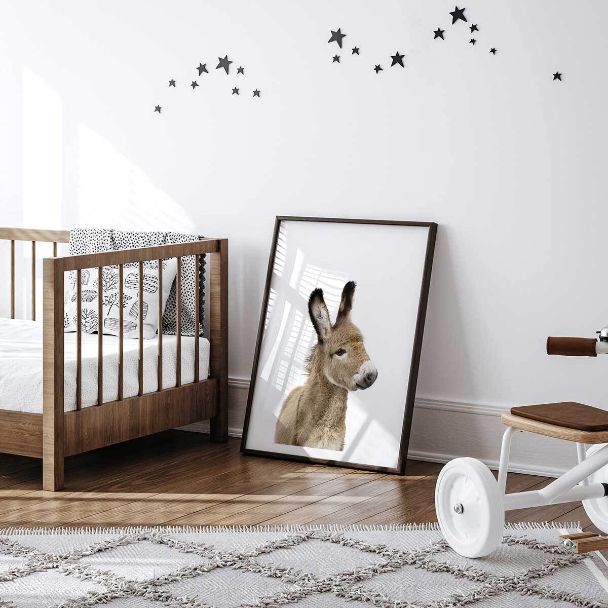 Affiche enfant anon  Affiche + cadre en bois - Noir