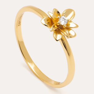 Anillo Gardenia Baño Oro