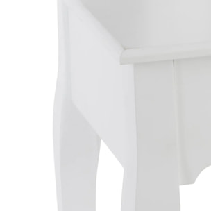 Coiffeuse "Aurell" blanc 1 tiroir