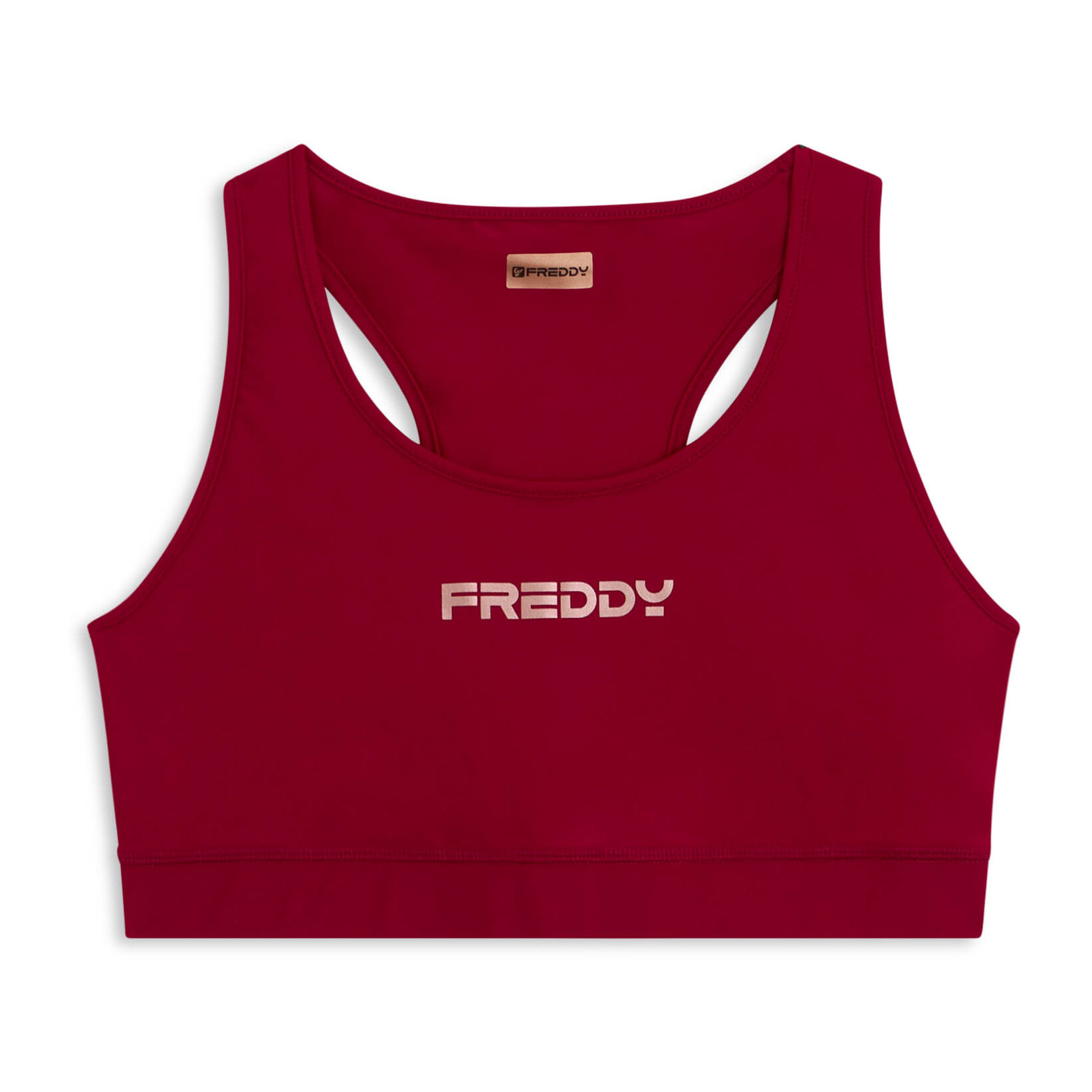 Top sportivo con retro vogatore elasticizzato