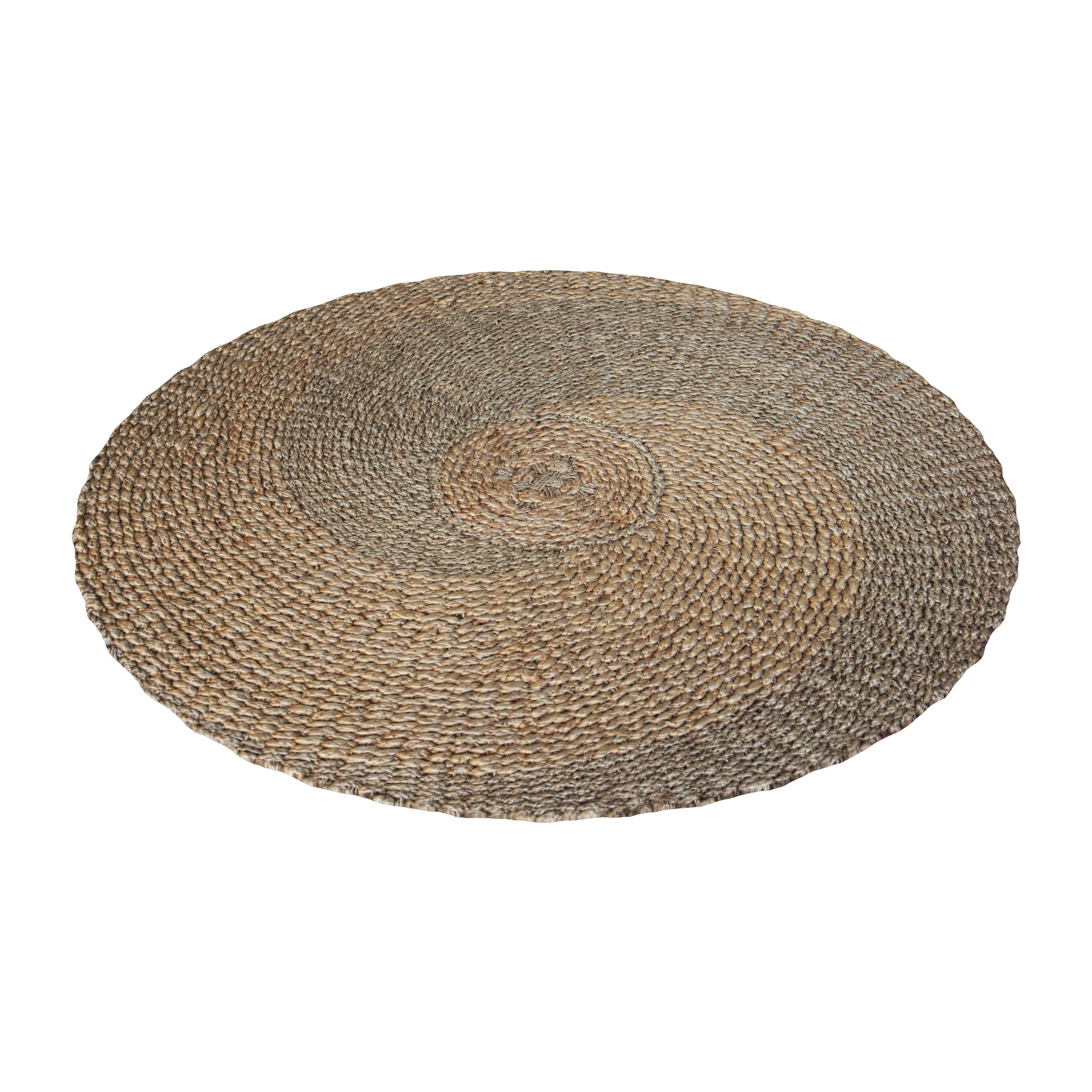 Tapis rond Ivy 120cm en jacinthe d'eau