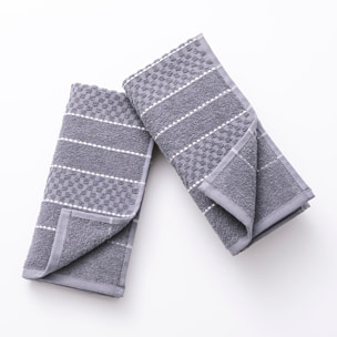 Juego de 2 trapos cocina 50x50 cm 100% algodón