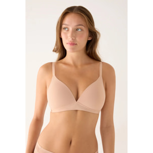 Reggiseno senza ferretto con imbottitura Beige